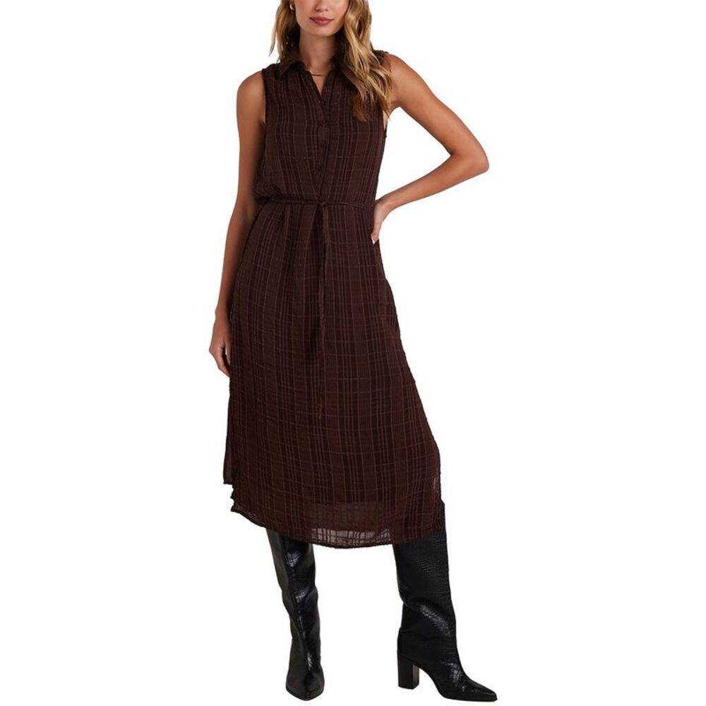 Bella Dahl Womens  Sleeveless Pullover Midi Dress